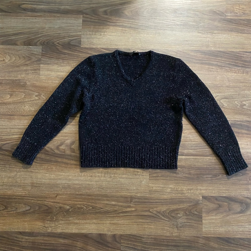 Maurizio Bonas Women's Black Sparkle Sweater